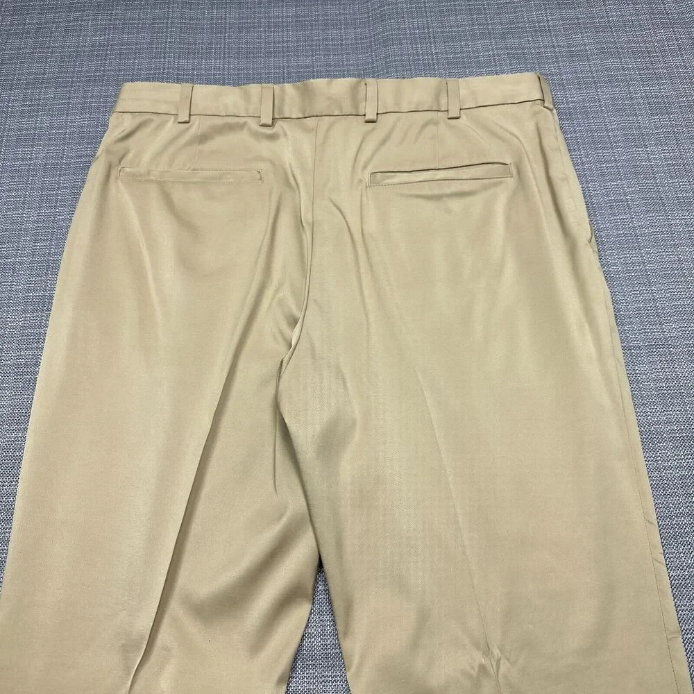 Brooks Brothers Golf Pants Mens‎ 38x32 Tan Clark Fit Chino Lightweight Comfort